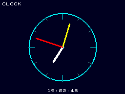An analogue clock with the date